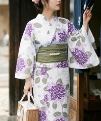 古今 あさがお 浴衣 綿100% 朝顔 居敷あて付き 日本製 - メルカリ