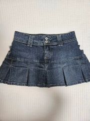 BURBERRY BLUE LABEL デニムプリーツスカート - メルカリ