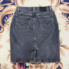 (27)リーバイス LEVIS デニム スカート (チャコール)