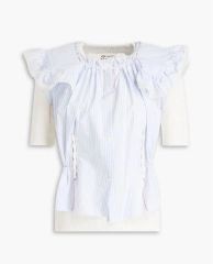 新品未使用) margiela マルジェラ サラサラ フリルブラウス 40 - メルカリ