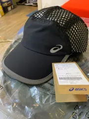 アシックス ランニング ブラック メッシュキャップ