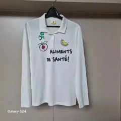 100)CASTELBAJAC カステルバジャック レディース 白 長袖 カラーTシャツのサムネイル