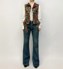 YOHJI YAMAMOTO ヨウジヤマモト コレクション フラワー ベスト ジャケットのサムネイル