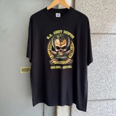 LOW BLOW KNUCKLE スカル 稲妻 両面刺繍 ブラック Tシャツ - メルカリ