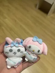 ちいかわ × サンリオ コラボ 第2弾 ハチワレ × マイメロディ ペアブローチ