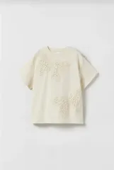 ザラキッズ 刺繍Tシャツ 6-7y 新品