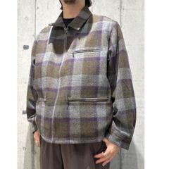 PWA(Progressive Workers Association) 25AW Refine-Wool Chk Drizzler