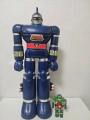 野村【鉄人28号 No.2 ブリキ電動歩行 動作不良】当時物TIN TOY 箱無
