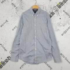 トミーヒルフィガー TOMMY スリムフィット シャツ ライトブルー ストライプ 1100015