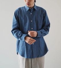 ドゥルンの横糸アムンゼン フリンジシャツ くすんだpurpleサイズ1