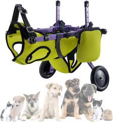 ワンちゃん4輪 リハビリ 食事補助 犬用車椅子 介護用品 犬の歩行器