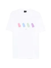 PS PAUL SMITH プリントコットンTシャツ 送料無料