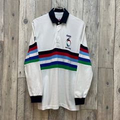 レア 90s 1991 ラグビーワールドカップ レフリー ラガーシャツ Sサイズ