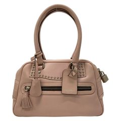 ✨美品✨J&M DAVIDSON VIVI ハンドバッグクロコ型押し グレージュ 