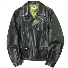 H BEAUTY&YOUTH エイチ ビューティーアンドユース 日本製 HORSE LEATHER DOUBLE RIDERS ホースレザーダブルライダースジャケット 1225-299-8014 S ブラック 革ジャン アウター g12179のサムネイル