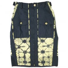 3.1 Phillip Lim 쓰리원 필립 림 22SS Printed Broderie Anglaise Utility Skirt 유틸리티 스커트 P221-3402PBA 00 NAVY/YELLOW 하의 g19606