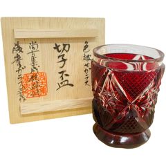 島津 薩摩切子 薩摩の雫 ペーパーウエイト - メルカリ