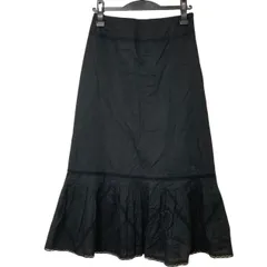   KEITAMARUYAMA　ケイタマルヤマ　ロングスカート　マーメイド　黒　ブラック　レディース　サイズ0  オシャレ　高級感　希少　無地　レース【Z1809】のサムネイル