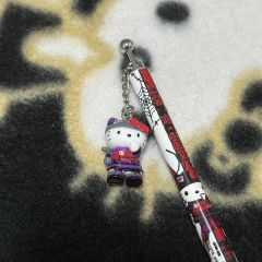 バルザック×ハローキティー コラボストラップ 根付け - メルカリ