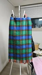ベネトン CHECK フリンジ スカートのサムネイル