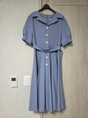 【美品】FOXEY フォクシー　ワンピース　サイズ40 ロイヤルブルー　現行タグ 美品】FOXEY フォクシー ワンピース サイズ40 ロイヤルブルー 現行タグ