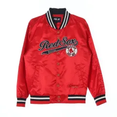 M MLB 光沢レッド ボストン・レッドソックス ブルゾン 春ジャケットのサムネイル