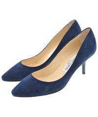 JIMMY CHOO スエード パンプス ネイビー - メルカリ