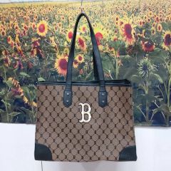 希少 バーバリーズ ショルダーバッグ 2way サッチェル Bロゴ