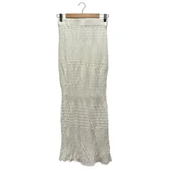 Plage (プラージュ) COTTON HEMP KINIT LACE スカート 23060922806020 ホワイト 38