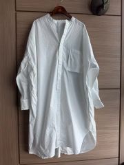 アルバムディファミリア loose collar shirt 白シャツ - メルカリ