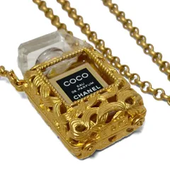 CHANEL シャネル 香水ネックレス パフュームボトル GP ゴールド 美品