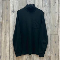 RRL ラルフローレン 三つ星 タートルネック ロンT ロゴパッチ ブラック RRL ラルフローレン 三つ星 タートルネック ロンT ロゴパッチ ブラック
