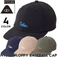 POLeR ポーラー キャップ メンズ レディース 帽子 ベースボールキャップ ナイロンキャップ ロゴキャップ 軽量 サイズ調整 NYLON FLOPPY BASEBALL CAP 261MCV0082 26SP 日本代理店正規品