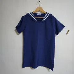 レディース ファッション セーラー カラ ロング ブラウス ミニ ONE PIECE SAERA
