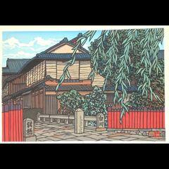真作]創作版画 西嶋勝之先生木版画「雪月」サインあり 無限定 - メルカリ