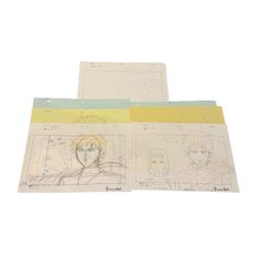 NARUTO 나루토 제작 자료 원화 수정 원화 가애라 피에로 7장 세트[TE16]