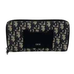【中古品】 CHRISTIAN DIOR クリスチャンディオール TROTTER OBLIQUE ROUNDFASTENER WALLET トロッター オブリーク ラウンドファスナー ウォレット 財布 【181-260503-kh-13-izu】