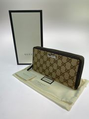 新品同様‼️ グッチ GUCCI 財布 長財布 GGキャンバス ラウンド
