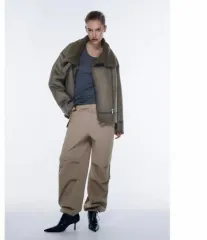ZARA エコ スウェード ダブル フェイスド ムートン アウター