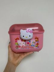 2012年製 ハローキティ やわらかバケツ 蓋付き 3個 積み重ねOK