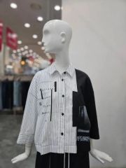正規品 Stripe Pocket Shirts ミントオーバーサイズシャツ - メルカリ