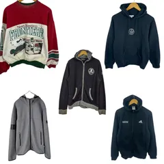 adidas アディダス PUMA プーマなど 古着アソート 5着セット スポーツMIX スウェット パーカー メンズ 古着 ストリート アウトドア