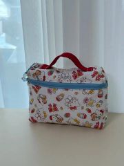 激安♡5点目100円♡新品♡ハンドメイド♡スイーツ柄ぷっくりポーチ 