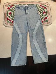 ANDMARY ♡ Heart hip denim ピンクステッチ ANDMARY ♡ Heart hip denim ピンクステッチ - メルカリ