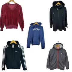 adidas アディダス Abercrombie & Fitch アバクロンビー&フィッチなど 古着アソート 5着セット ストリート スウェット パーカー レディース 古着 モード Y2K