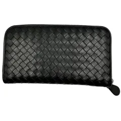 BOTTEGA VENETA ボッテガヴェネタ ジッピーウォレット 長財布 レザー イントレチャート ブラック