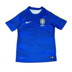 専用 NIKEナイキ2010年ワールドカップブラジル代表サッカーシャツL青