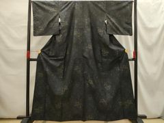 平和屋着物●上質な小紋　結城紬地　斜縞　正絹　逸品　AABH5835ck 平和屋着物○上質な小紋 結城紬地 斜縞 正絹 逸品 AABH5835ck - メルカリ
