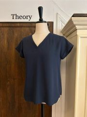 未使用☆theory セオリー ジョーゼット ブラウス プルオーバー
