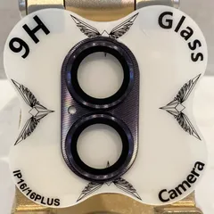 カメラレンズカバー　iPhone16/16Plus　パープル　cam-847【B】